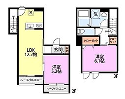 (仮称)戸田市新曽計画 2LDKの間取図画像