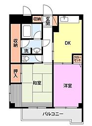 ピアロッシュ 2LDKの間取図画像