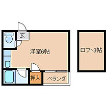 コンパートハウス御井町 203 ｜ 福岡県久留米市御井町（賃貸アパート1R・1階・16.50㎡） その2