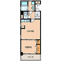 イーズガーデン中央 403 ｜ 福岡県久留米市中央町（賃貸マンション1LDK・4階・35.80㎡） その2