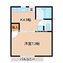 フラワービレッジA・B B102 ｜ 福岡県久留米市御井町（賃貸アパート1K・1階・24.84㎡） その2