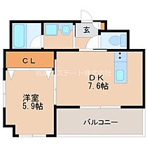 グランドシャルドン 702 ｜ 福岡県久留米市中央町（賃貸マンション1DK・7階・33.82㎡） その2