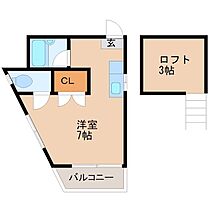 クリスマスローズ 106 ｜ 福岡県久留米市御井旗崎２丁目（賃貸アパート1R・1階・15.41㎡） その2