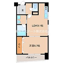 ソレイユコート東町 303 ｜ 福岡県久留米市東町（賃貸マンション1LDK・3階・40.26㎡） その2