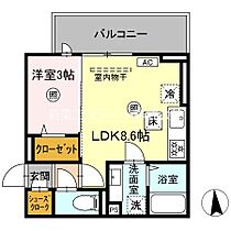 福岡県久留米市津福本町（賃貸アパート1LDK・3階・30.14㎡） その2