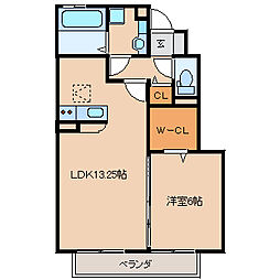 間取図画像 1LDK