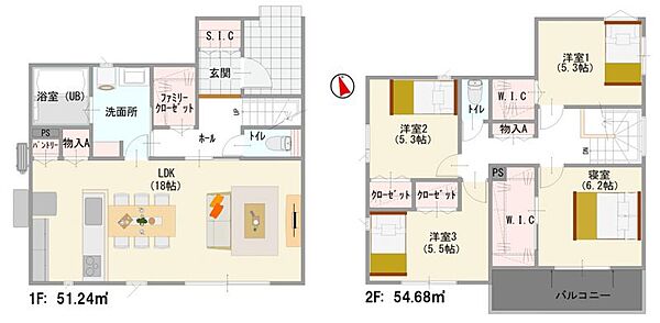 間取りを拡大表示