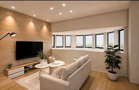 【LDK】リフォームプラン例。工事費別途約500万円要。※イメージパースです。