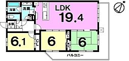 間取図画像 3LDK