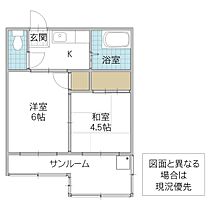 井坂アパート　A 203号室 ｜ 茨城県高萩市高戸（賃貸マンション2K・2階・36.36㎡） その2