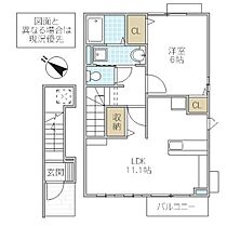 CHERRY 203号室 ｜ 茨城県日立市折笠町（賃貸アパート1LDK・2階・46.09㎡） その2