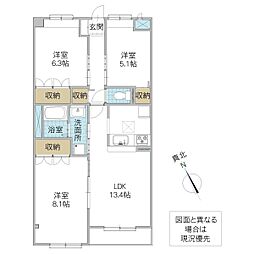 間取図画像 3LDK