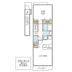 間取図画像 1LDK