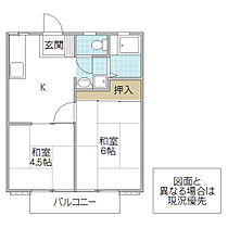 南ハイツ 101号室 ｜ 茨城県日立市城南町（賃貸アパート2K・1階・34.71㎡） その2