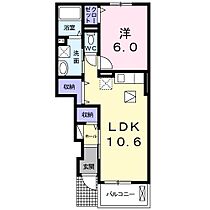 K’sル・クープル IV 103号室 ｜ 茨城県日立市日高町（賃貸アパート1LDK・1階・42.19㎡） その2