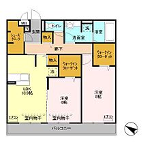 ビスタローマ 305号室 ｜ 茨城県日立市相田町（賃貸アパート2LDK・3階・71.04㎡） その2