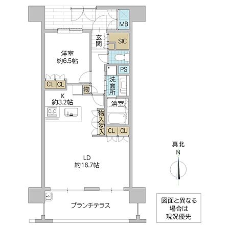 1LDK 間取り