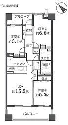 間取図画像 3LDK