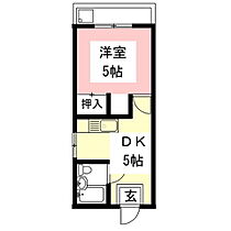 マンション川菱 2C ｜ 岐阜県岐阜市梅河町1丁目（賃貸アパート1DK・2階・32.20㎡） その2