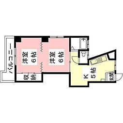 アロマージュフォレスト 2Kの間取図画像