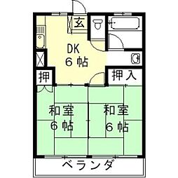 間取図画像 2DK