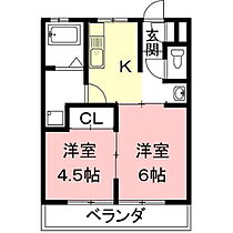 大野ビル（福光西） 502 ｜ 岐阜県岐阜市福光西3丁目（賃貸アパート2K・4階・34.94㎡） その2