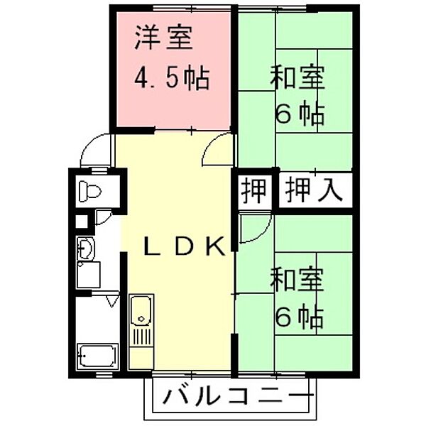 岐阜県岐阜市菅生8丁目(賃貸アパート3LDK・2階・51.84㎡)の写真 その2