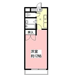 第5松波ビル 1Kの間取図画像