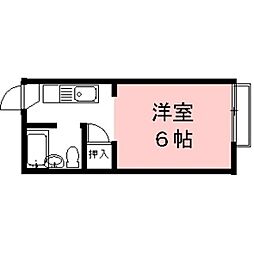 シャンポール21 ワンルームの間取図画像