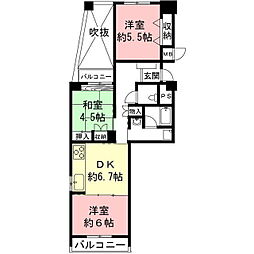ライオンズマンション岐阜 3DKの間取図画像