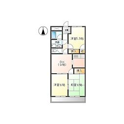 ENJYO2 3DKの間取図画像