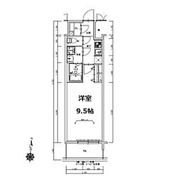 S-RESIDENCE岐阜駅 1Kの間取図画像