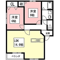 間取図画像 2LDK