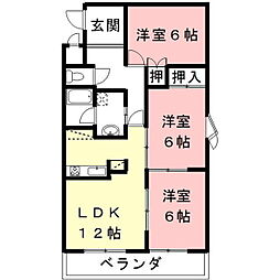 間取図画像 3LDK