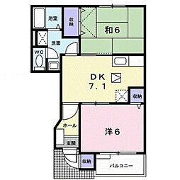 間取図画像 2DK