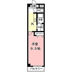 アイズヴィラアネックス 1Kの間取図画像