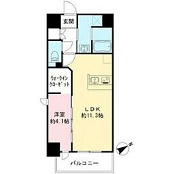 RITZ-KANO 1LDKの間取図画像