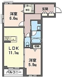 間取図画像 2LDK