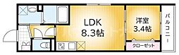 間取図画像 1LDK