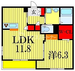 間取図画像 1LDK