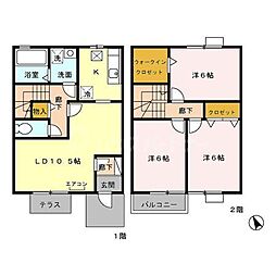ロイヤルパレスB 3LDKの間取図画像