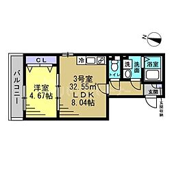 間取図画像 1LDK
