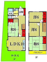 テラス登坂 4LDKの間取図画像