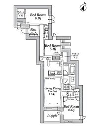 間取図画像 3LDK