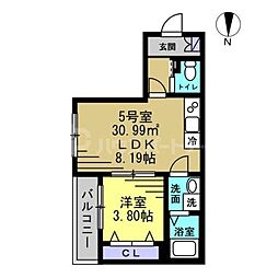間取図画像 1LDK