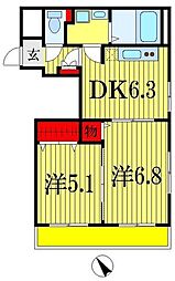 間取図画像 2DK