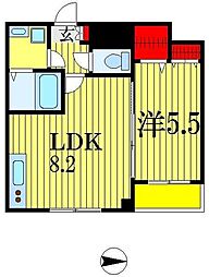 プラチナレジデンス 1LDKの間取図画像