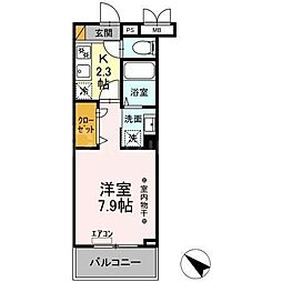 AGREVE 1Kの間取図画像