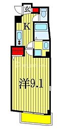 secondcoral千葉中央 1Kの間取図画像