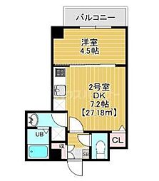 Park Residence東千葉 1DKの間取図画像